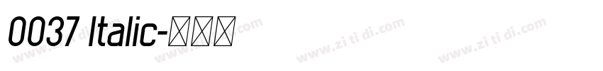 0037 Italic字体转换
